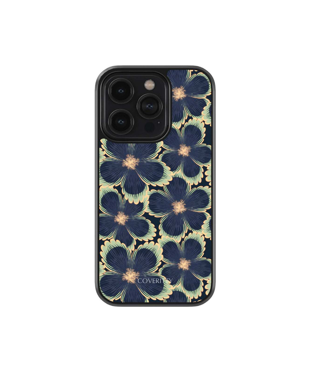 Phone case with floral design on a white background
